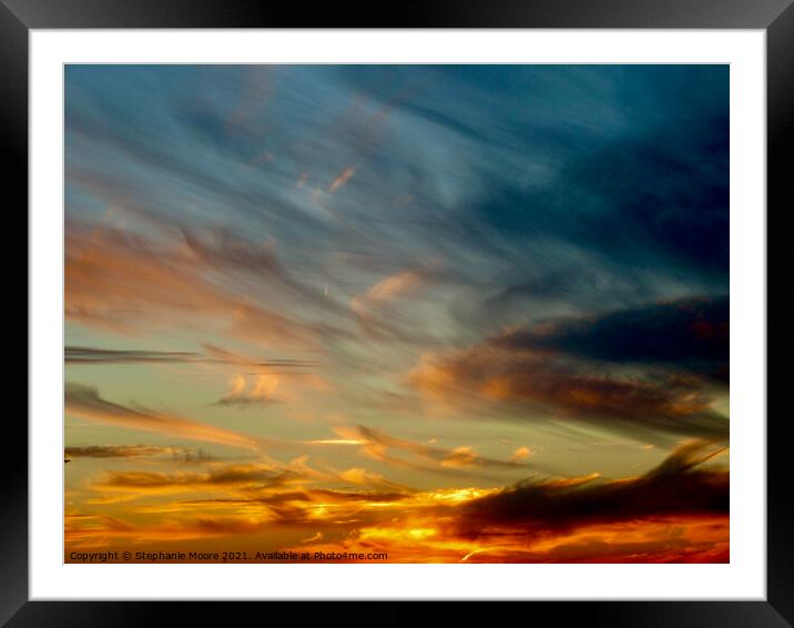 Beautiful sunset Framed Mounted Print by Stephanie Moore