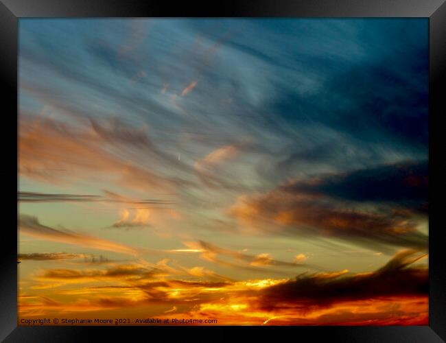 Beautiful sunset Framed Print by Stephanie Moore