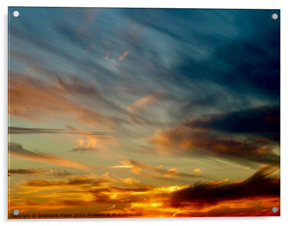 Beautiful sunset Acrylic by Stephanie Moore