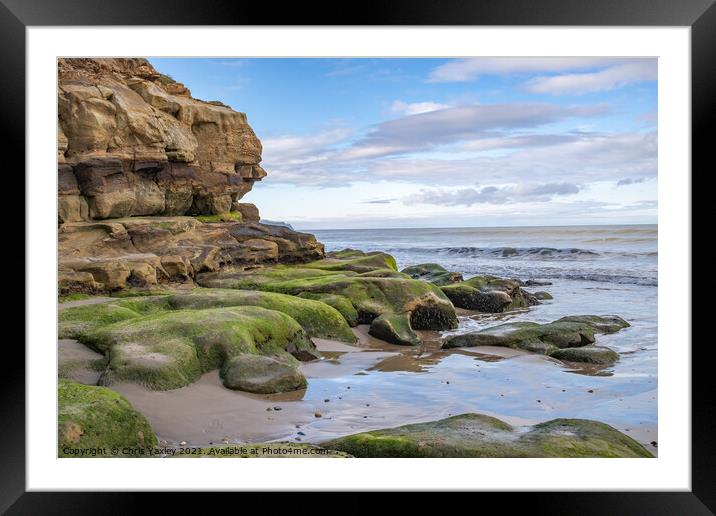 Westcliff Bay, Whitby Framed Mounted Print by Chris Yaxley
