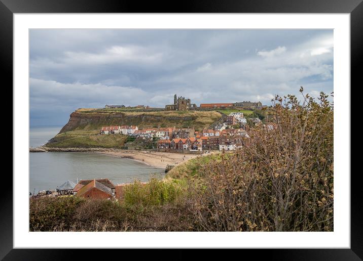 A view over Whitby Bay, North Yorkshire Framed Mounted Print by Chris Yaxley