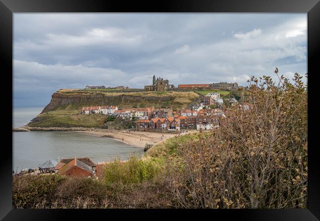 A view over Whitby Bay, North Yorkshire Framed Print by Chris Yaxley