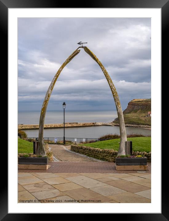 Whalebone Arch in Whitby, North Yorkshire Framed Mounted Print by Chris Yaxley