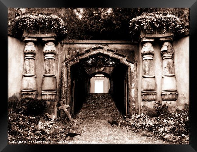 Necropolis portal. Framed Print by Erica Morgan