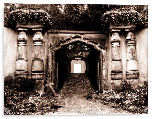 Necropolis portal. Acrylic by Erica Morgan