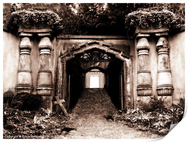 Necropolis portal. Print by Erica Morgan