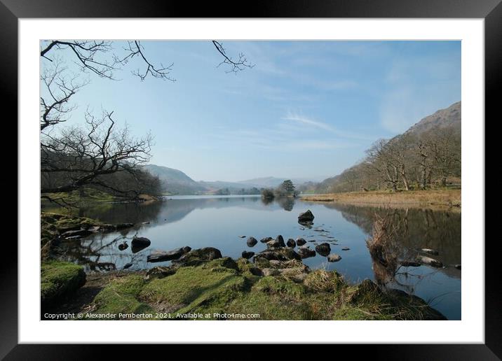  Beautiful   Senic     Rydal Water   The District  Framed Mounted Print by Alexander Pemberton