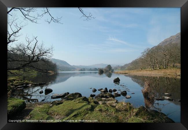  Beautiful   Senic     Rydal Water   The District  Framed Print by Alexander Pemberton