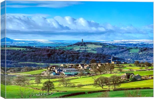 Castle Hill Landscape  Canvas Print by Alison Chambers
