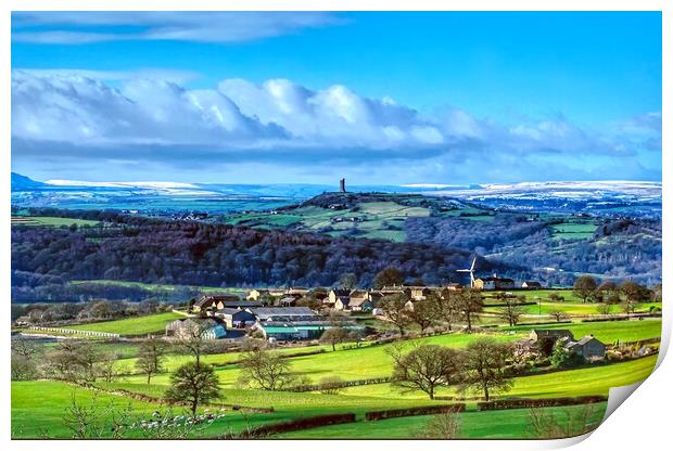 Castle Hill Landscape  Print by Alison Chambers
