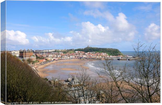 Scarborough South bay, North Yorkshire, UK. Canvas Print by john hill