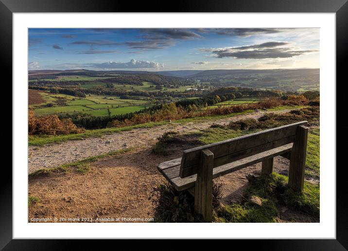 Derwent Valley View Framed Mounted Print by Jim Monk