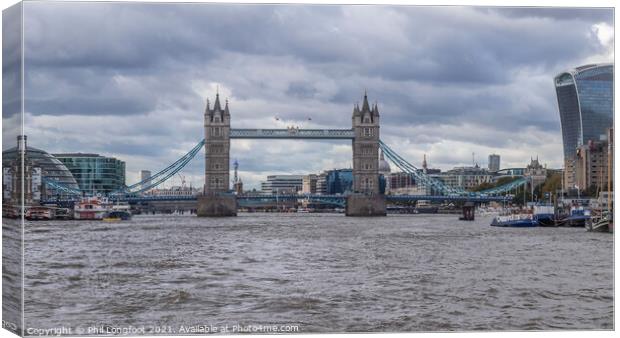 River Thames London views Canvas Print by Phil Longfoot