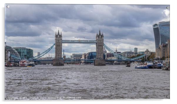 River Thames London views Acrylic by Phil Longfoot