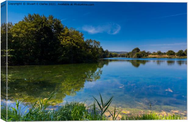 Chingford Pond Canvas Print by Stuart C Clarke