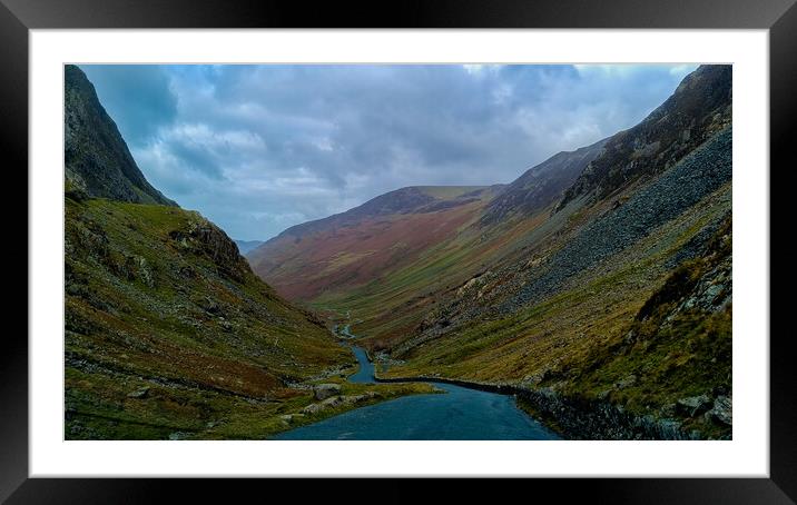 Honister Pass Framed Mounted Print by Paul Collis