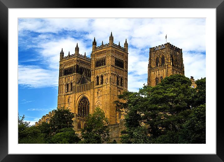 Durham Cathedral Towers Framed Mounted Print by Kevin Tate