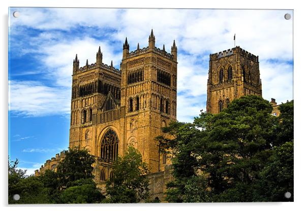 Durham Cathedral Towers Acrylic by Kevin Tate