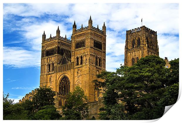 Durham Cathedral Towers Print by Kevin Tate