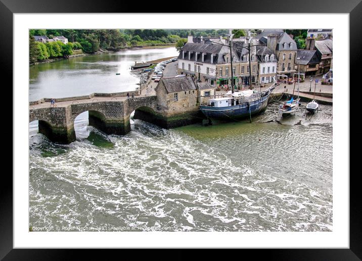 Auray's Ancient River Race Framed Mounted Print by Roger Mechan