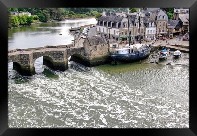 Auray's Ancient River Race Framed Print by Roger Mechan