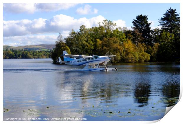 Seaplane Loch Lomond Print by Paul Chambers