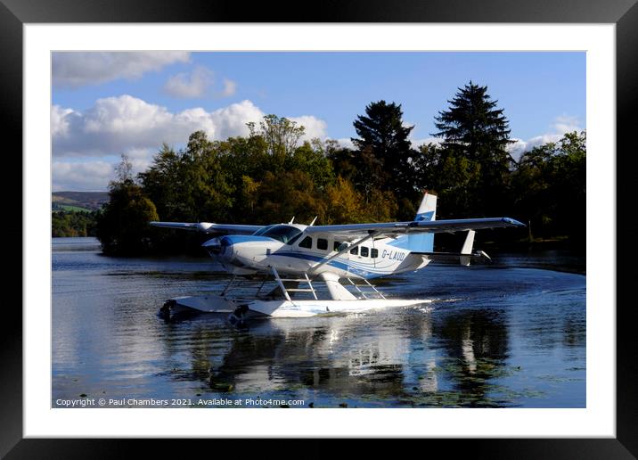 Seaplane Loch Lomond Framed Mounted Print by Paul Chambers