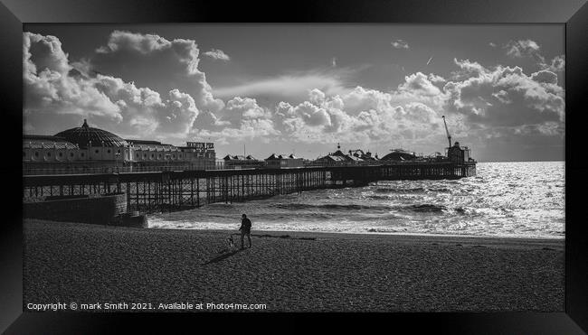 Brighton Beach Framed Print by mark Smith