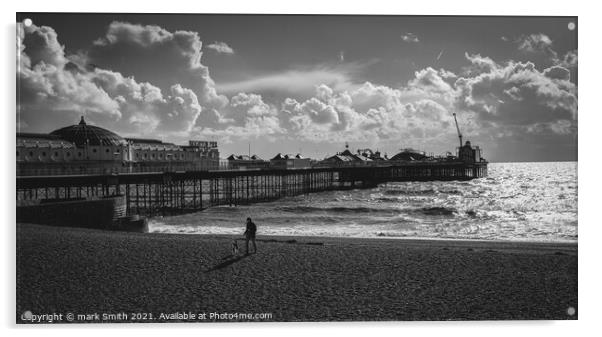 Brighton Beach Acrylic by mark Smith