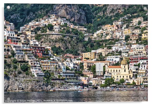 Colours of Positano Acrylic by Roger Mechan