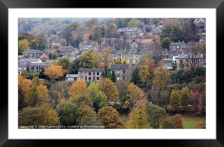 textile town Autumn Framed Mounted Print by craig hopkins