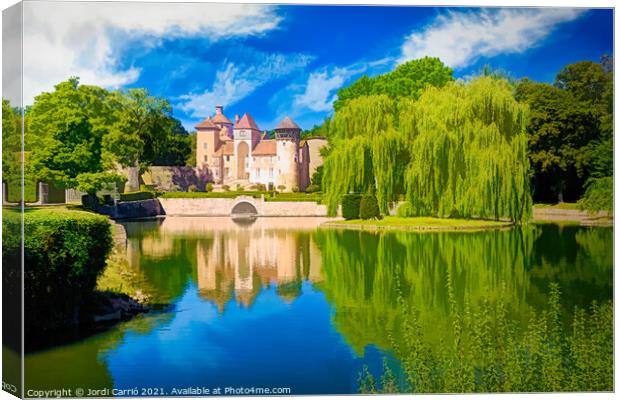 Castle of Sercy, Burgundy - Picturesque Edition Canvas Print by Jordi Carrio