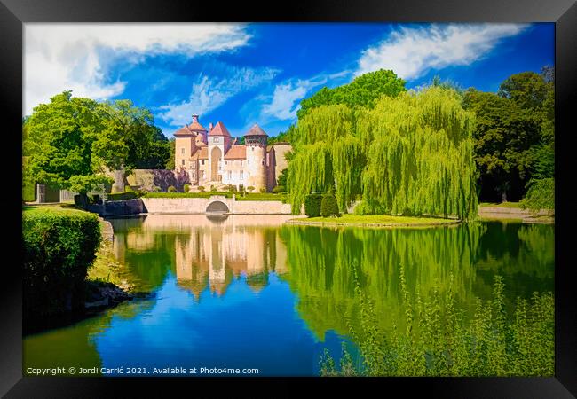 Castle of Sercy, Burgundy - Picturesque Edition Framed Print by Jordi Carrio