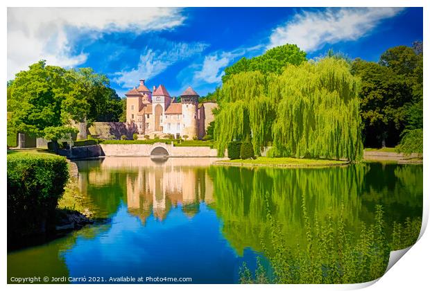 Castle of Sercy, Burgundy - Picturesque Edition Print by Jordi Carrio