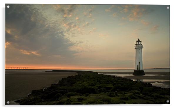 Perch Rock Lighthouse Acrylic by Wayne Molyneux