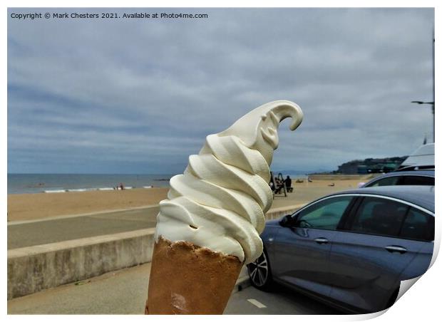 Serene Seaside Delight Print by Mark Chesters