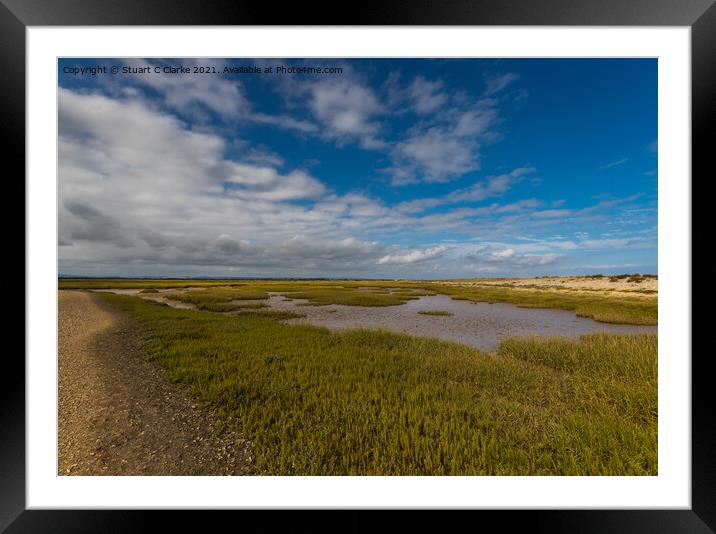 Pagham Harbour Framed Mounted Print by Stuart C Clarke