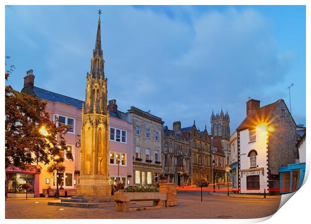 Glastonbury Town Centre  Print by Darren Galpin