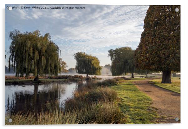 November misty morning Acrylic by Kevin White