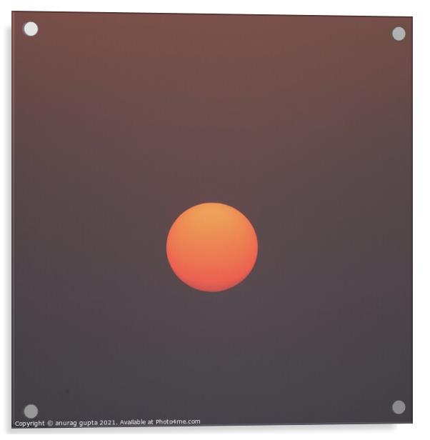 Sunset Acrylic by anurag gupta