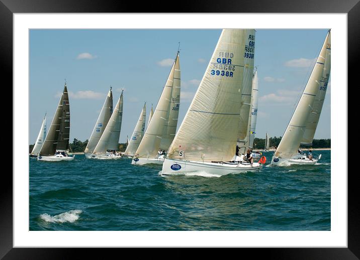 The Yacht Race Framed Mounted Print by Gerry Walden LRPS