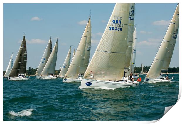 The Yacht Race Print by Gerry Walden LRPS