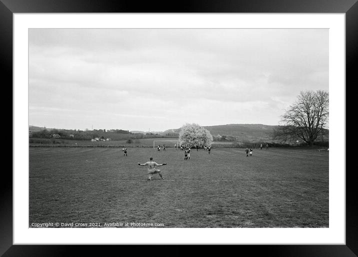 The Goal Keeper Framed Mounted Print by David Cross