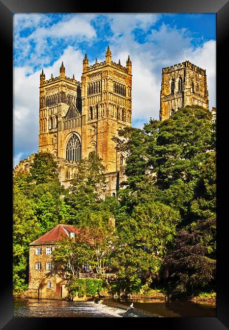 Durham Cathedral from the River Wear Framed Print by Joyce Storey