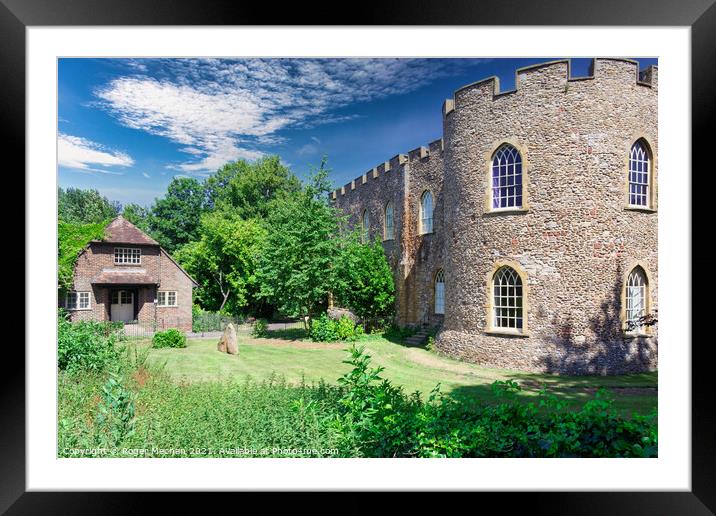 Towering Fortress of Taunton Castle Framed Mounted Print by Roger Mechan