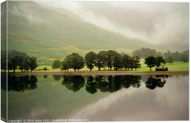 Buttermere, Morning mist after rain Canvas Print by Chris Rose