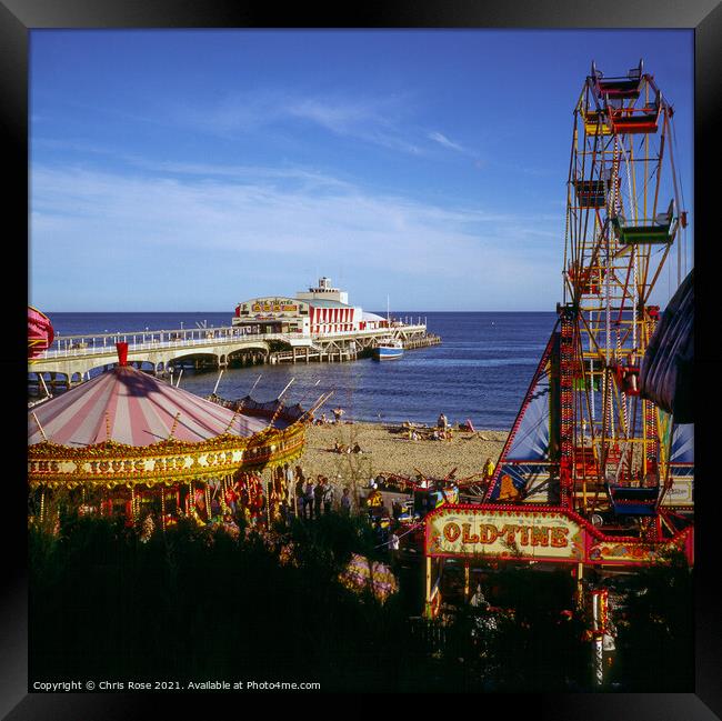 Seaside funfair, Bournemouth Framed Print by Chris Rose