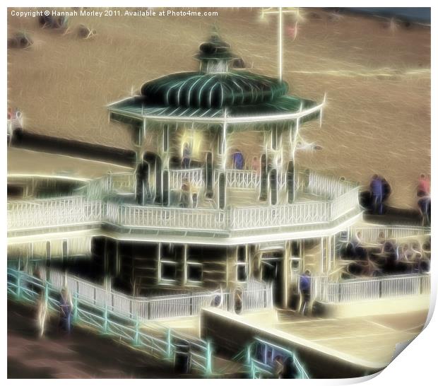 Brighton Bandstand Print by Hannah Morley