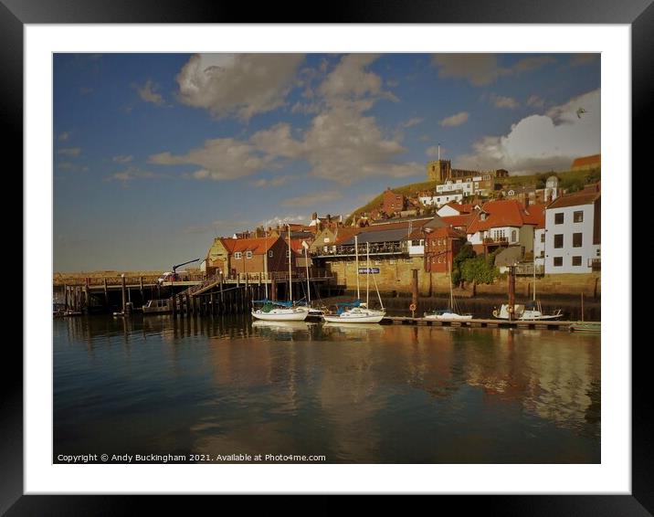 Whitby Framed Mounted Print by Andy Buckingham