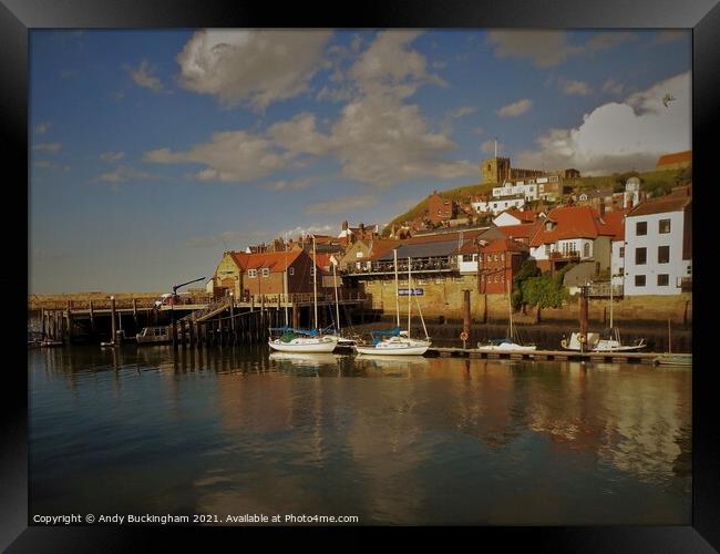 Whitby Framed Print by Andy Buckingham